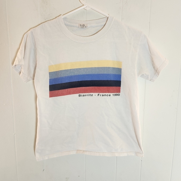 Brandy Melville Tops - Brandy Melville John Galt Biarritz-France 1990 Tee One Size